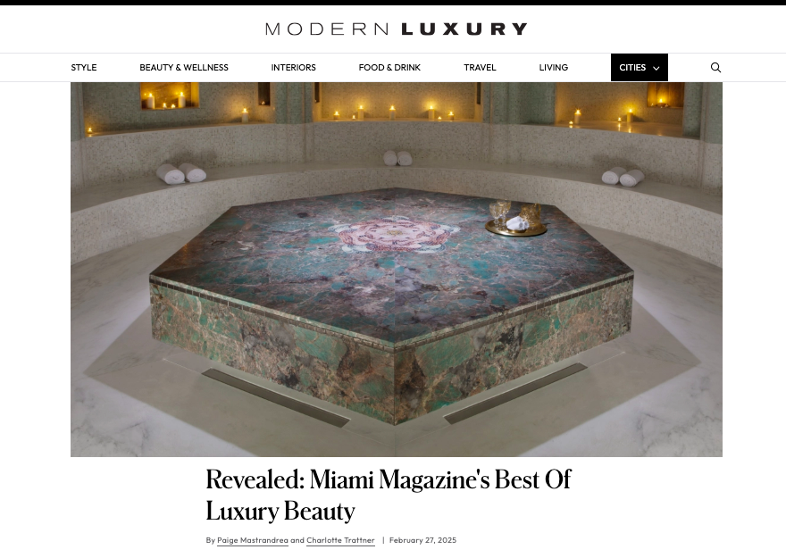 Centner Wellness Named in Modern Luxury’s “Best of Luxury Beauty Miami”